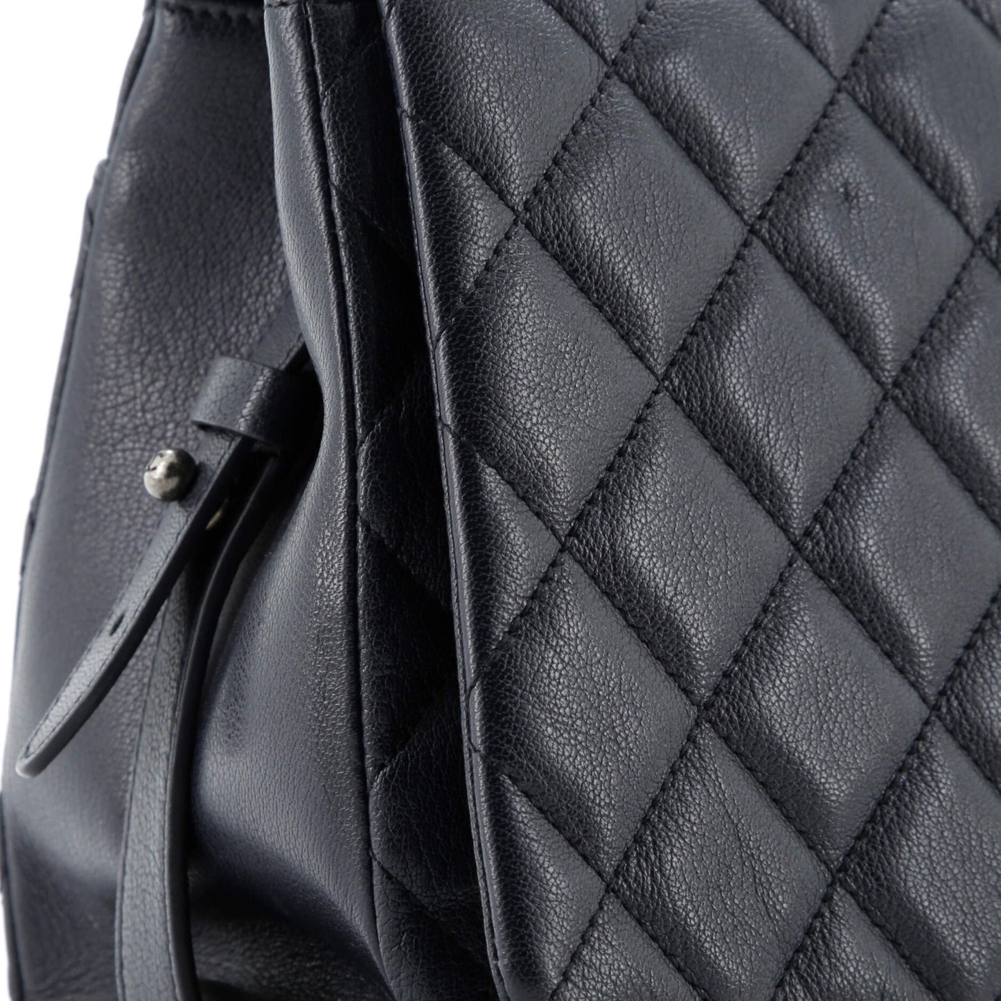 Chanel City Rock Flap Bag Quilted Goatskin Large
