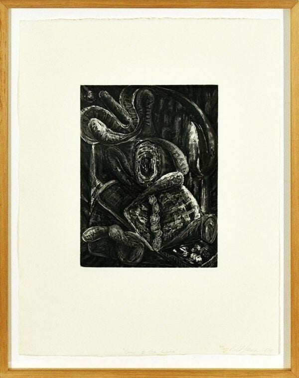 Bill Jensen (American, B. 1945) Original Intaglio Print 1989 Signed Framed Ed55