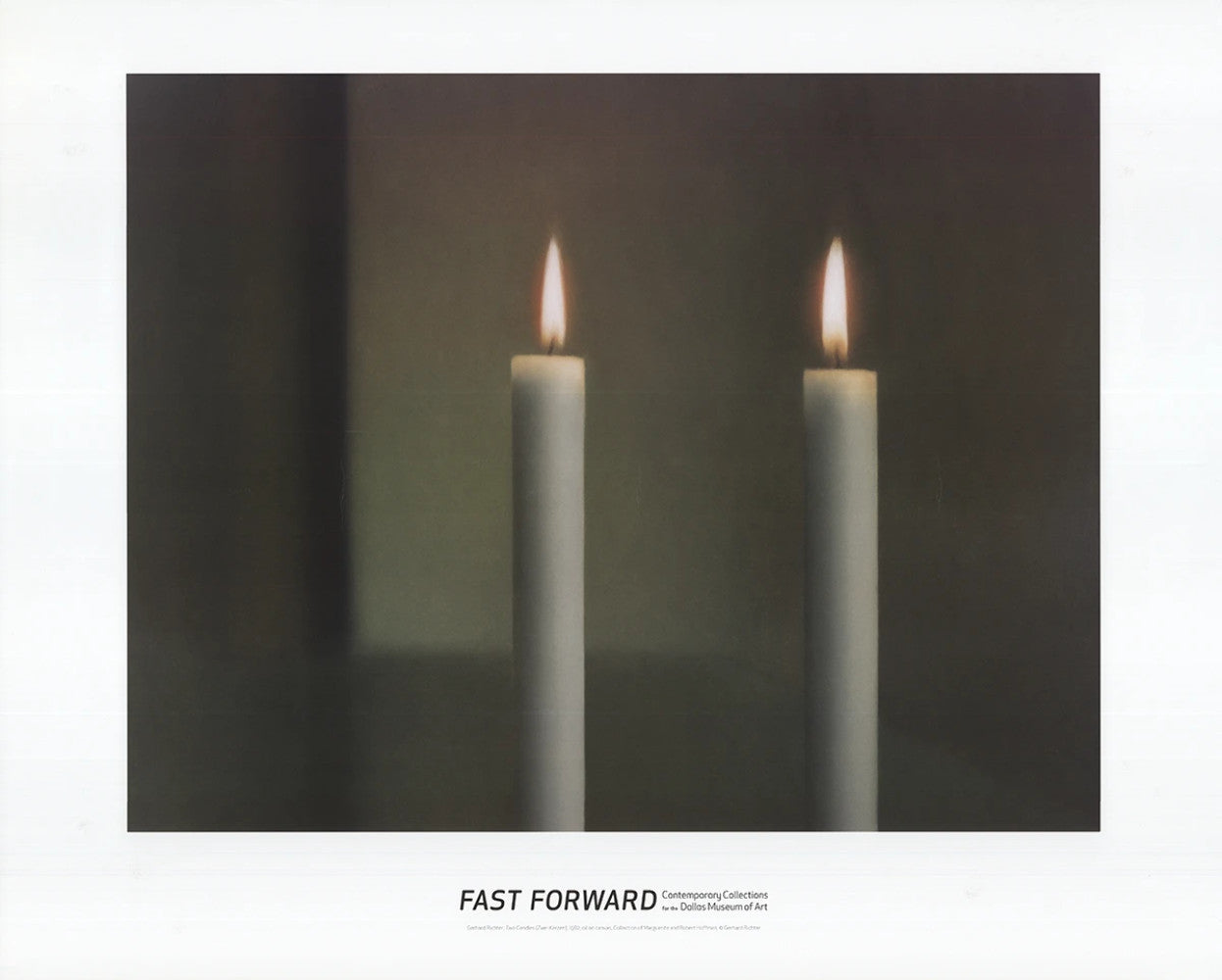 Gerhard Richter Two Candles " Poster Contemporary Gray