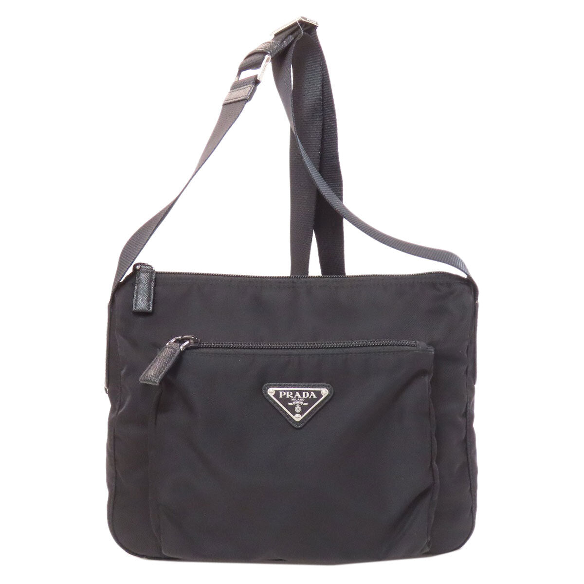 Prada Shoulder Bag Logo Hardware Nylon