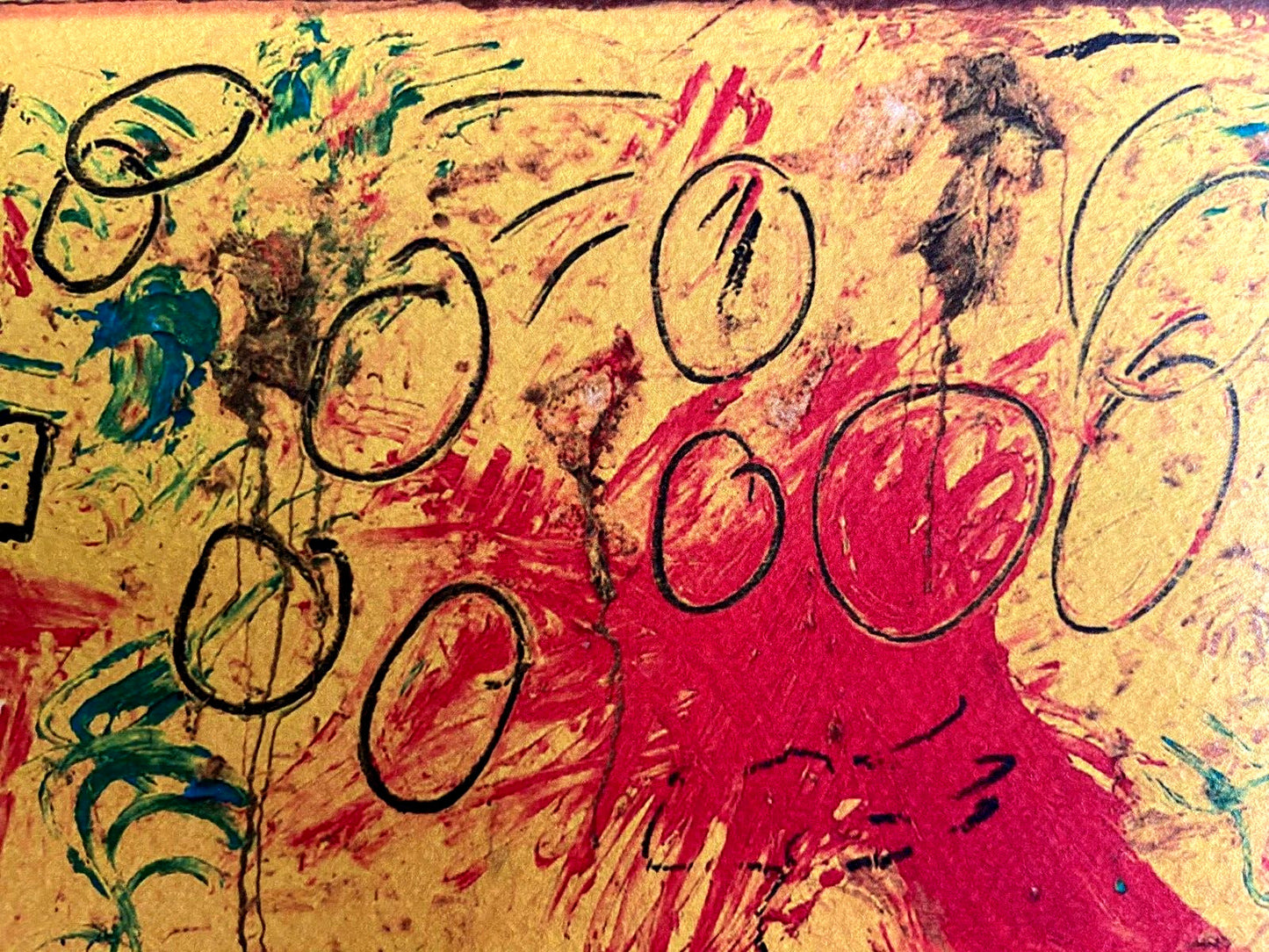 Jean-Michel Basquiat Lithograph Coa Signed (Willem De Kooning)