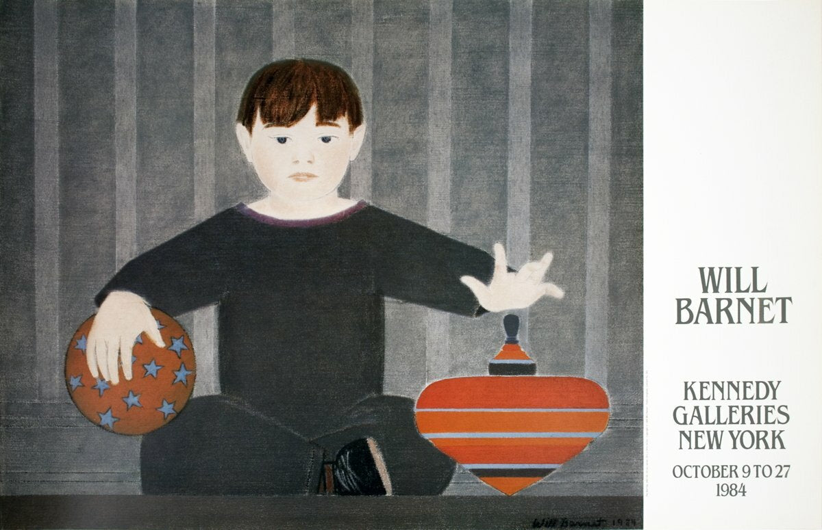 Will Barnet The Red Top " Poster Contemporary Red Black