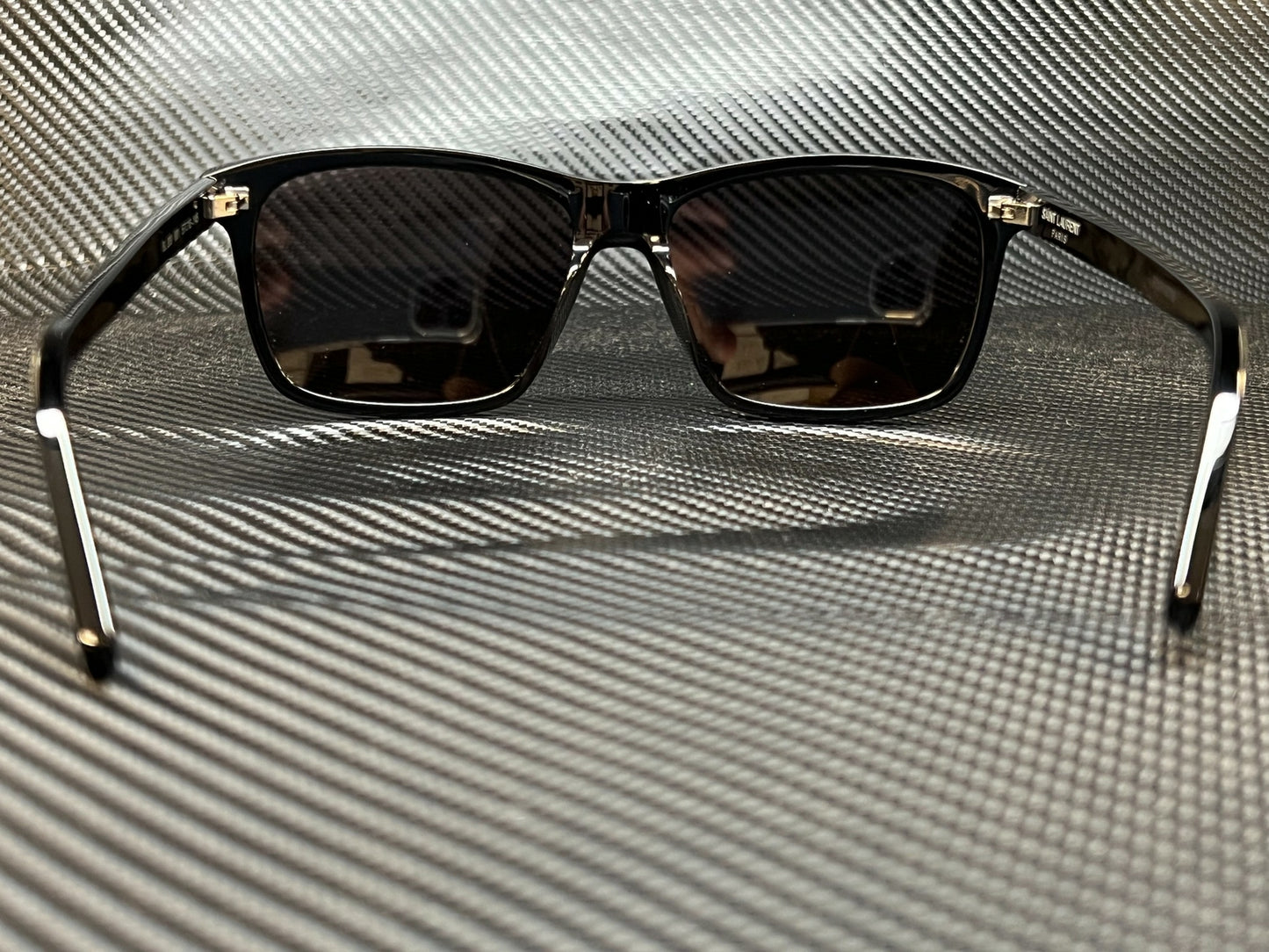Saint Laurent Sl 339 001 Black Rectangle Men'S 57