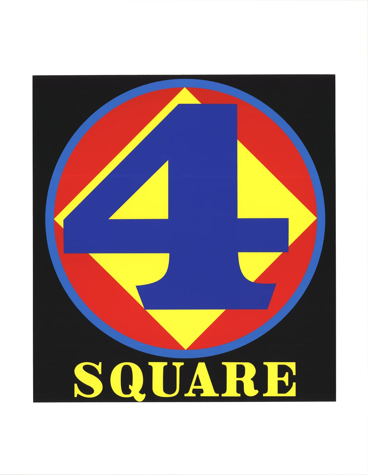 Robert Indiana Polygon: Square (Number Four) "