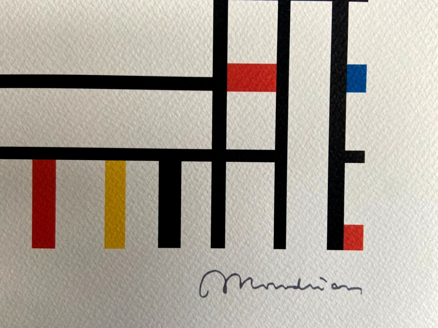 Piet Mondrian Lithograph 1978 Coa Signed Numbered