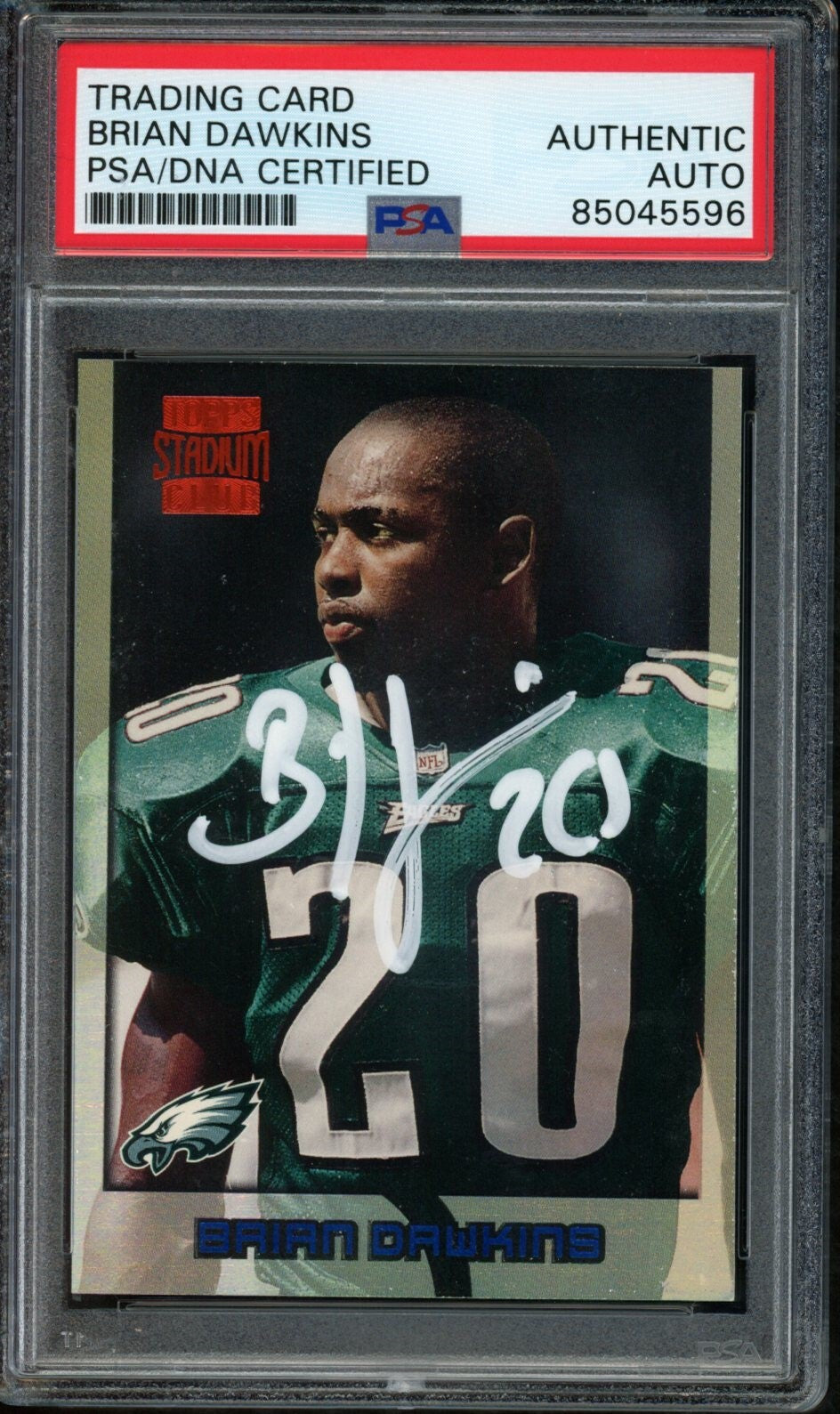 Brian Dawkins Hof Eagles Signed1996 Stadium Club