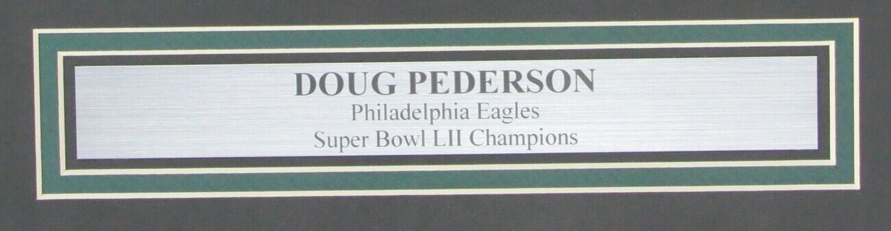 Doug Pederson Eagles Signed/Inscr 16X20 Photo Super Bowl Lii Framed Jsa 155856