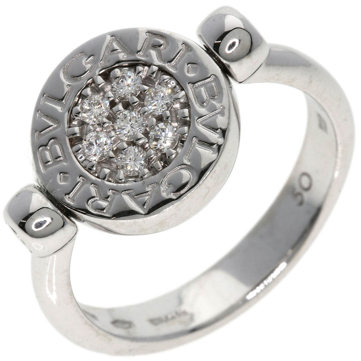 Bvlgari Ring Bvlgari Bvlgari Flip Diamond Onyx