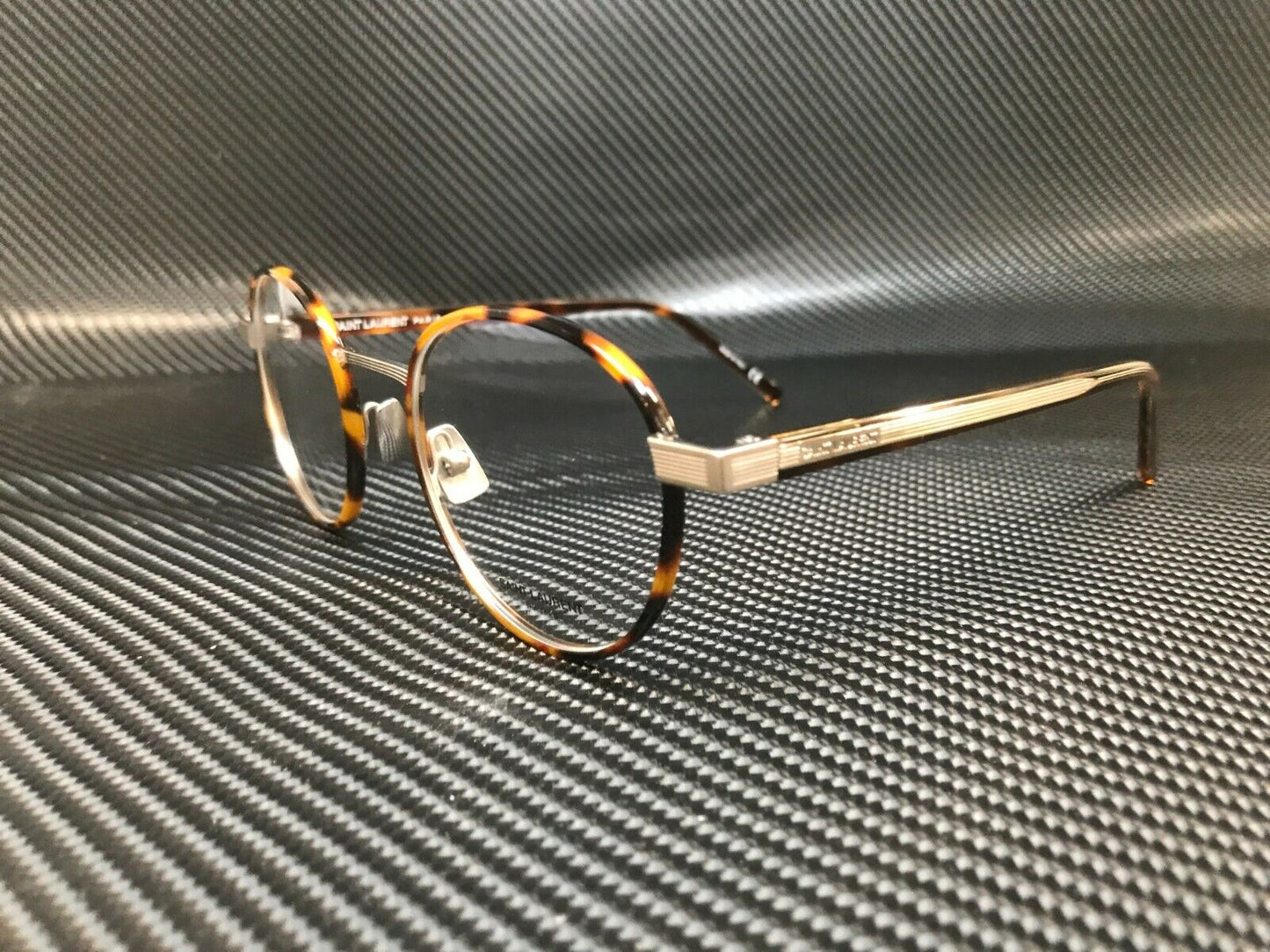 SAINT LAURENT SL 125 002 Havana Round Unisex 49