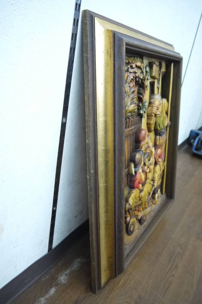 Anri Wood Carving Wall Plaque Franz Von Defregger Relief Italy Handcrafted