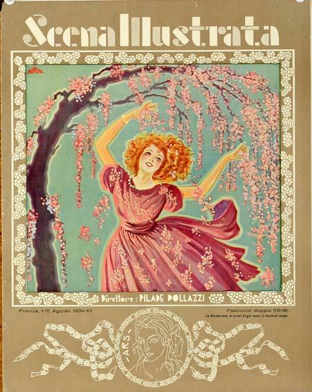 Scena Illustrata Arts Literature Music Theatre Flower Girl1900