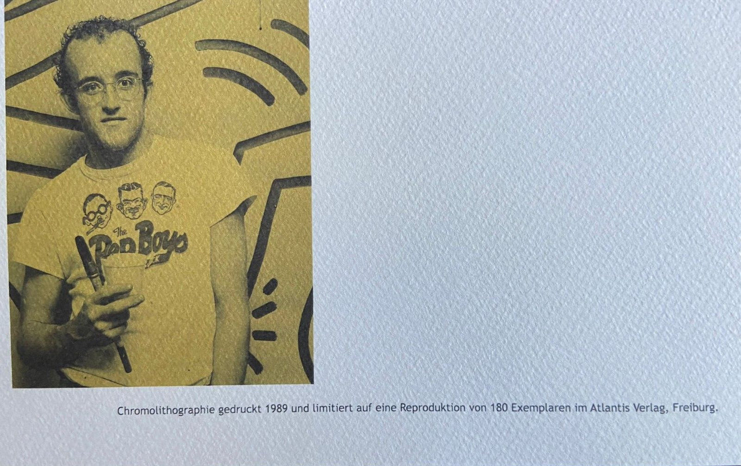 Keith Haring Lithograph Coa