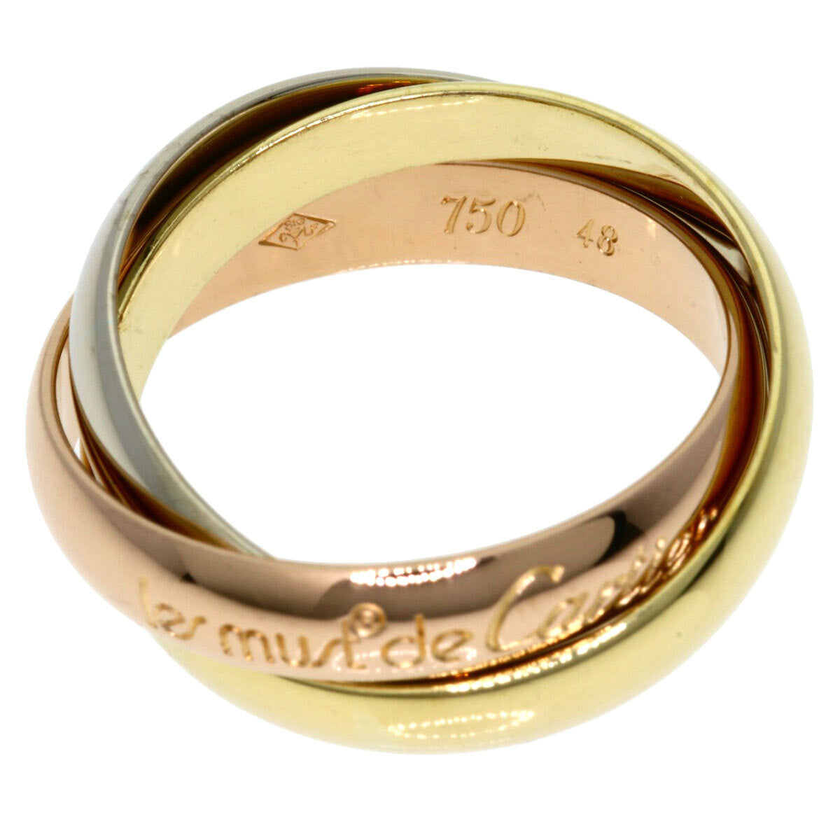 Cartier Ring Trinity #48 K18 Yellow Gold 18K
