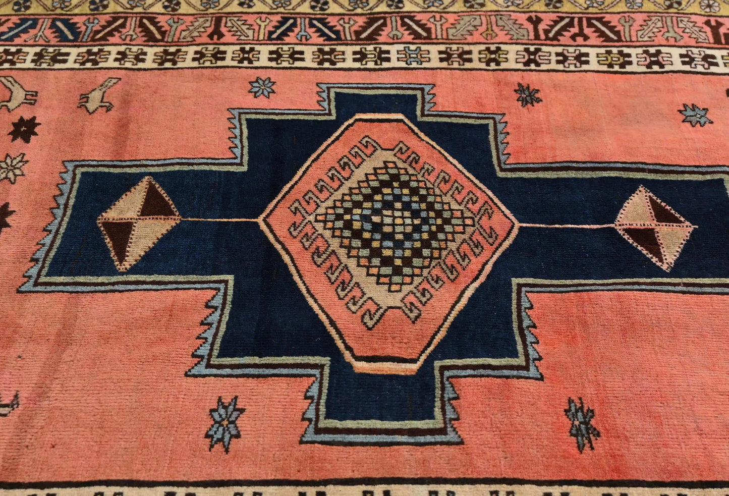 Handmade Farmho Boho Tribal Oriental Rug
