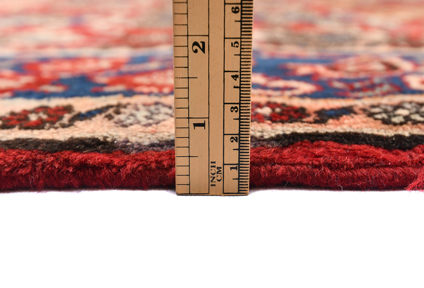 Hand-Knotted Wool Oriental Rug Allover Floral