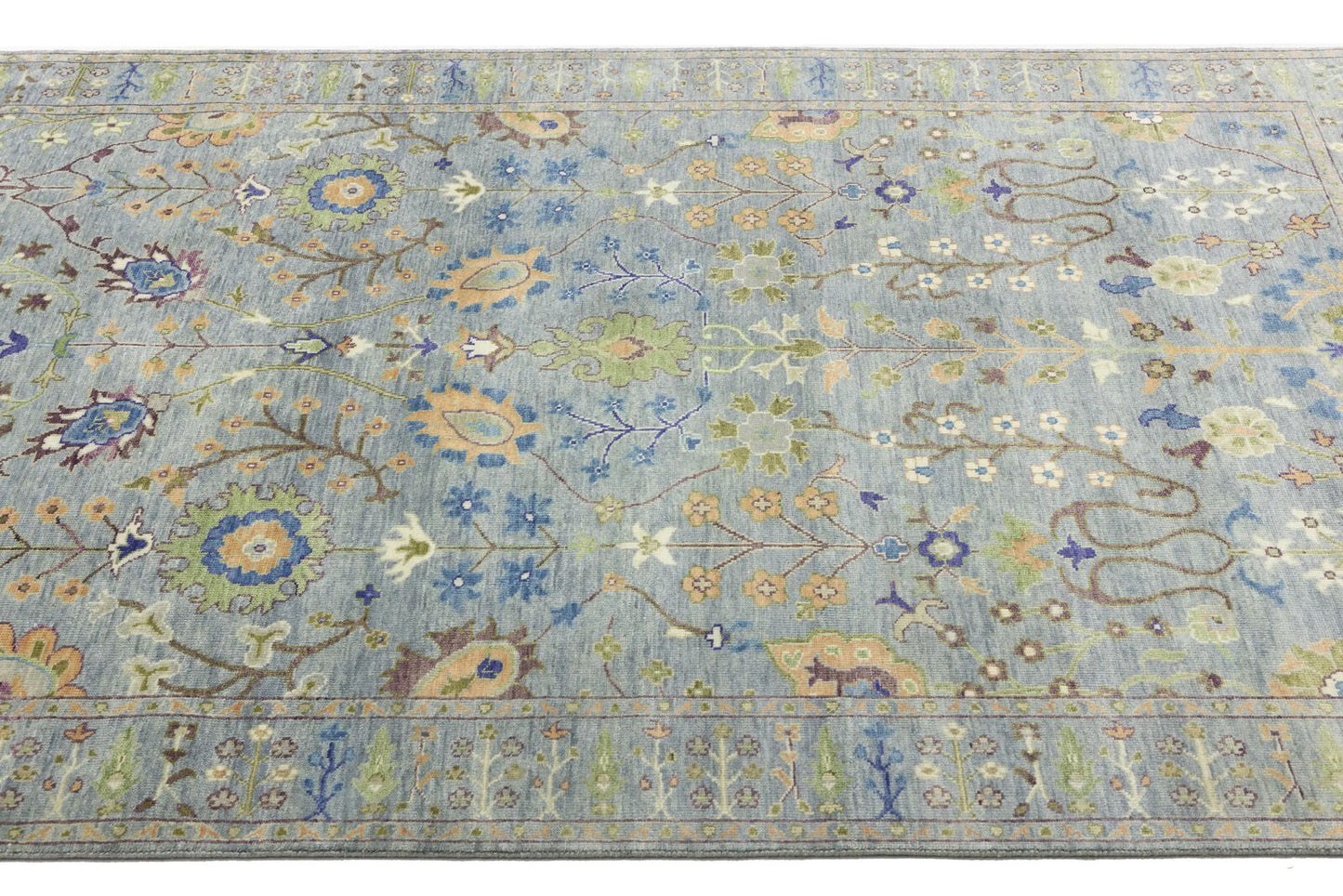 Handmade Tree of Life Oushak Chobi Oriental Rug