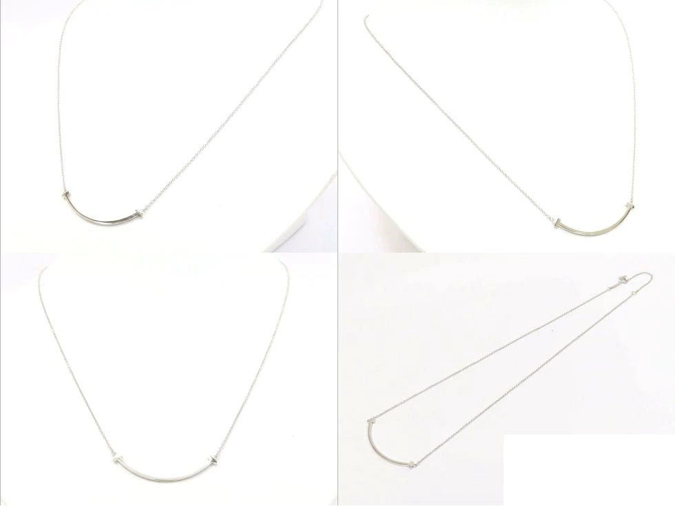 Tiffany & Co. 60011677 T Smile Small Necklace K18Wg