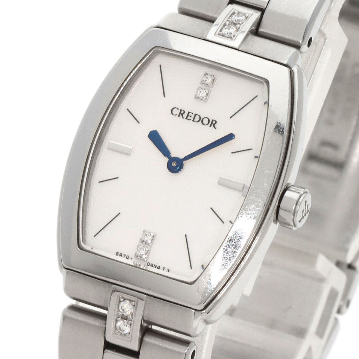 Seiko Credor Signo Diamond Watches Gswe961 Stainless Steel/Stainless Steel L...