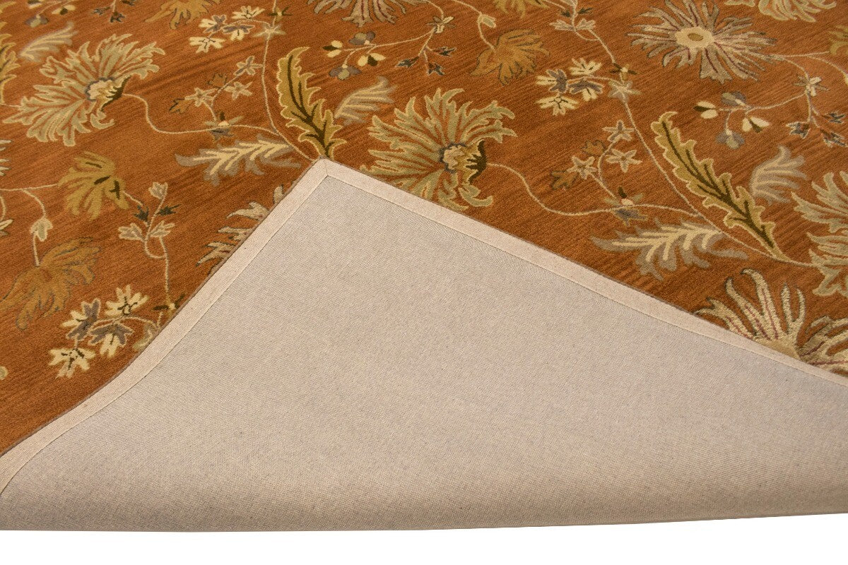 10X13 Ft Hand-Tufted Oriental Rug Floral Design