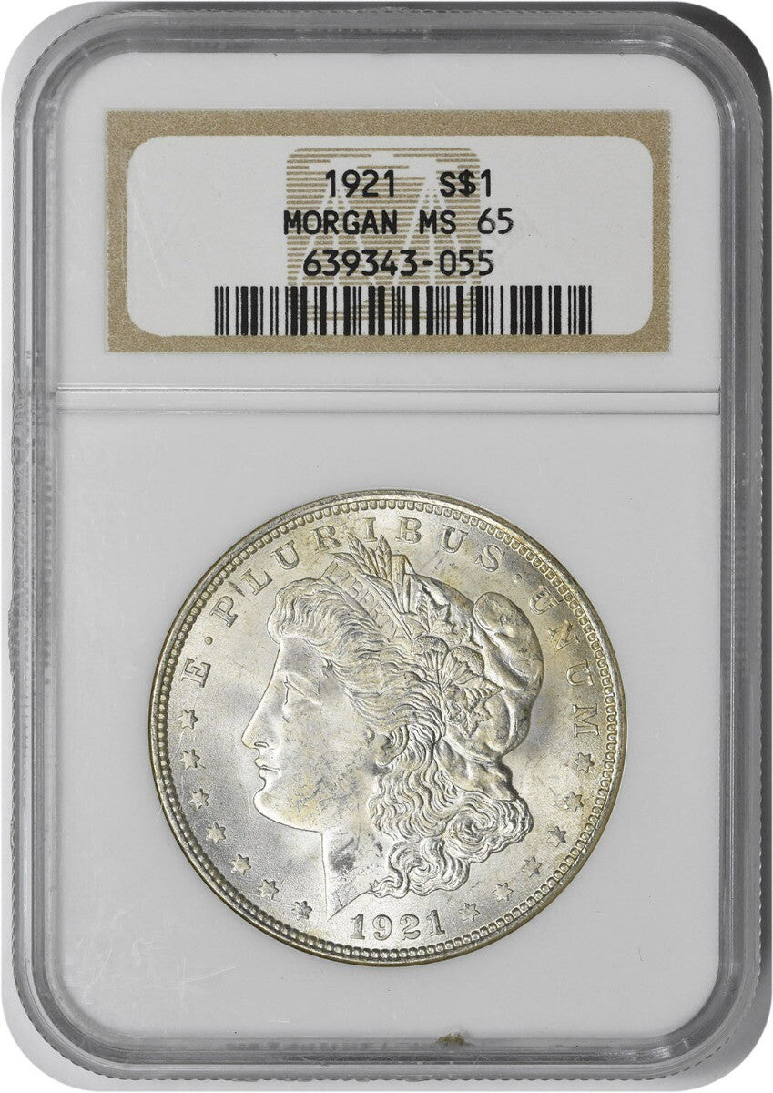 1921 Morgan Silver Dollar MS65 NGC