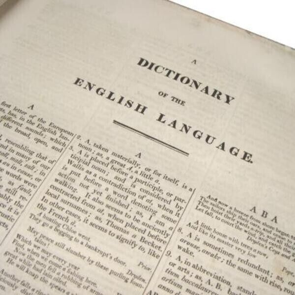 Samuel Johnson - 1833 Dictionary Of The English