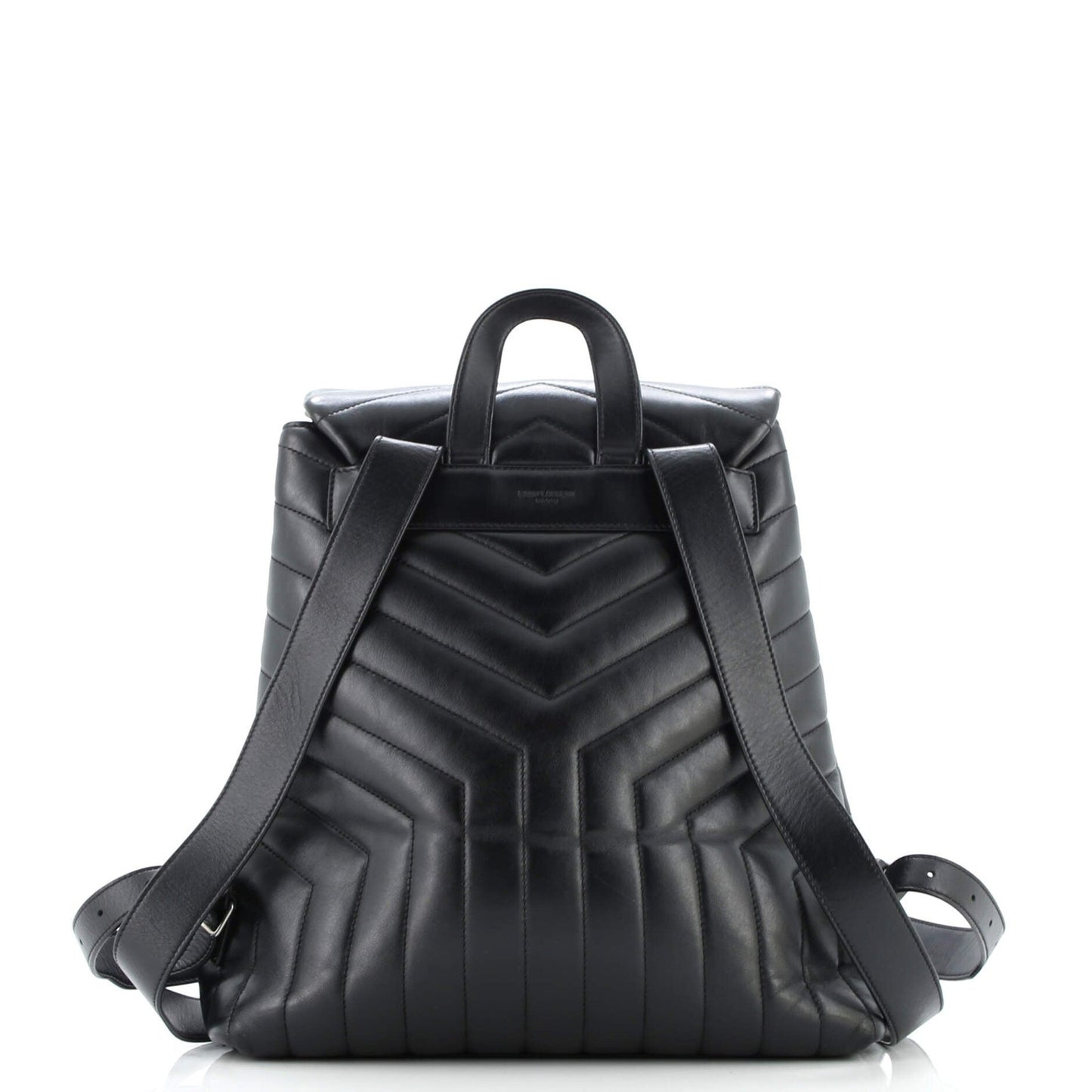 Saint Laurent Loulou Backpack Matelasse Chevron Leather Medium