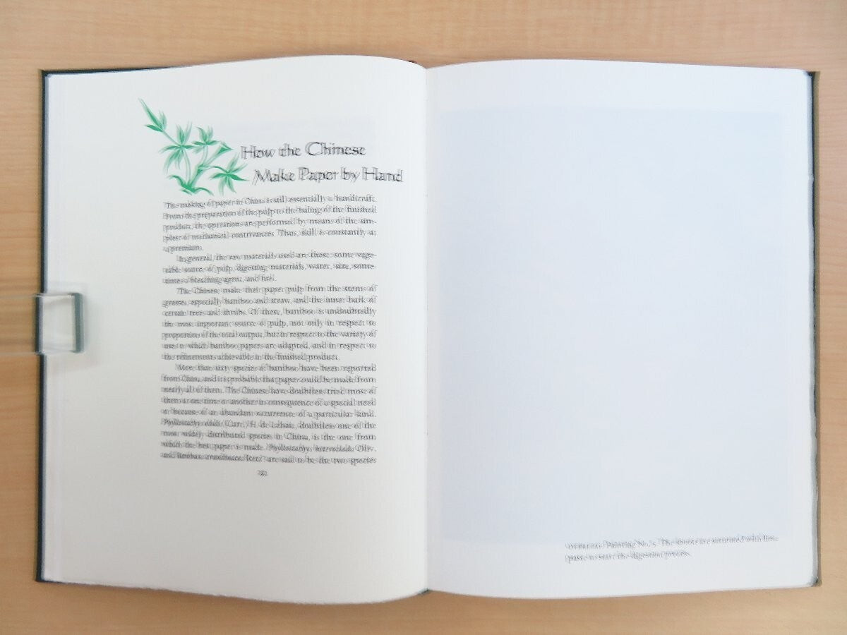 Floyd Alonzo Mcclure Chinese Bamboo Papermaking, 2011, Bird & Bull Press, 1St