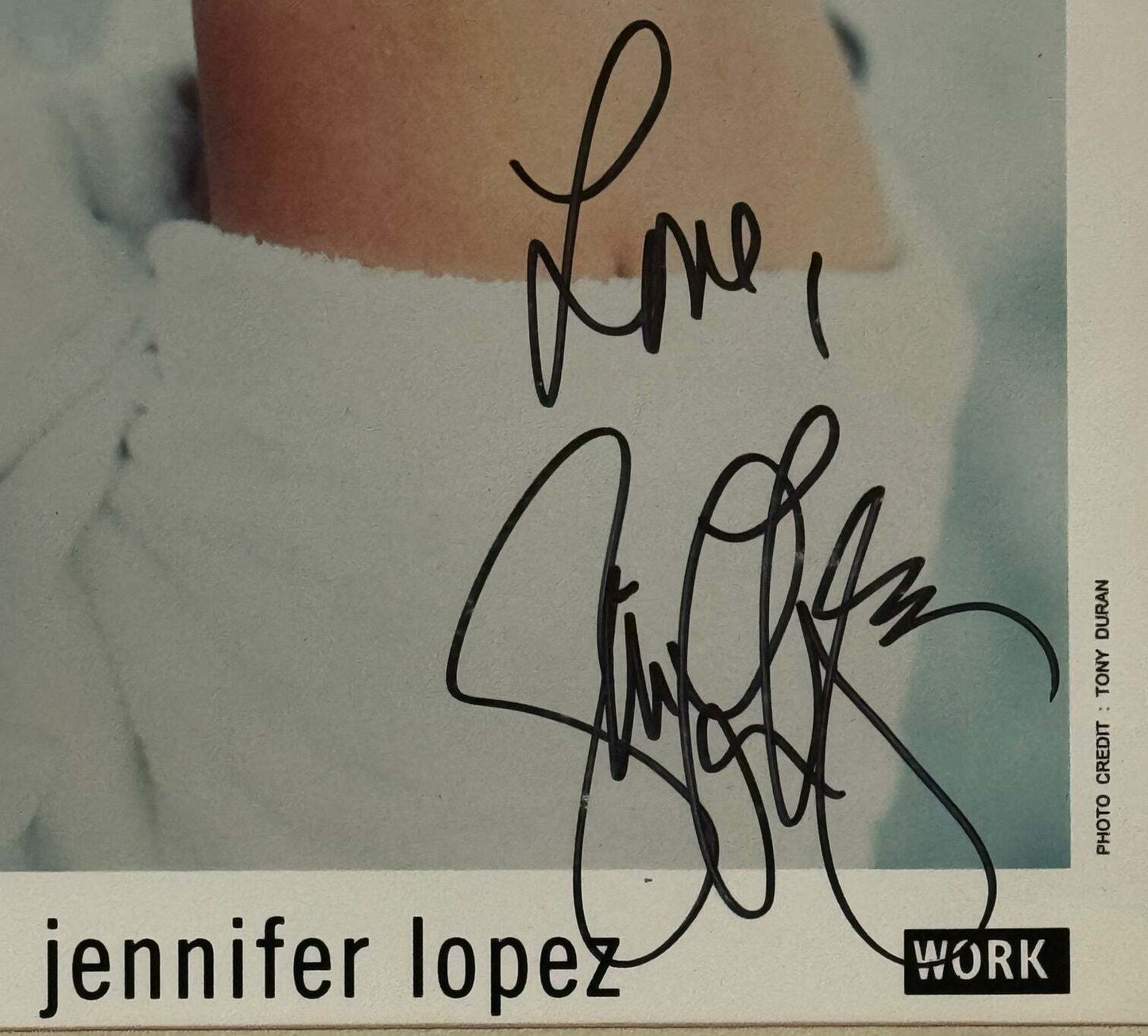 Jennifer Lopez Autographed 8X10 Framed Photo (Jsa)