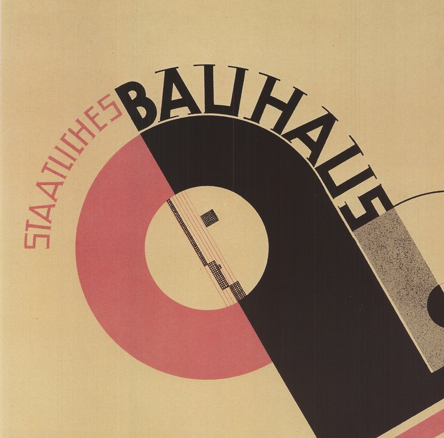 Joost Schmidt Bauhaus Exhibition " Offset Lithograph Art Nouve