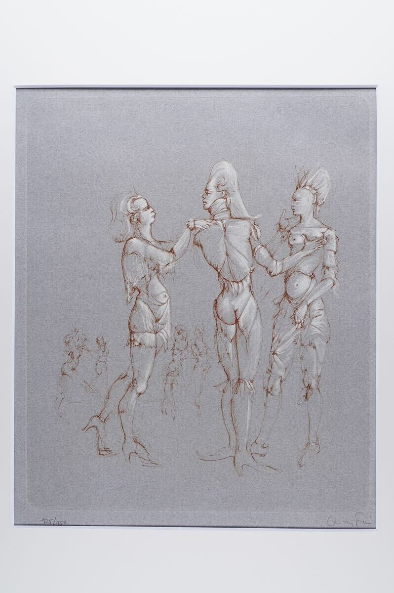 Leonor Fini Original Color Etching -Beckon Pencil