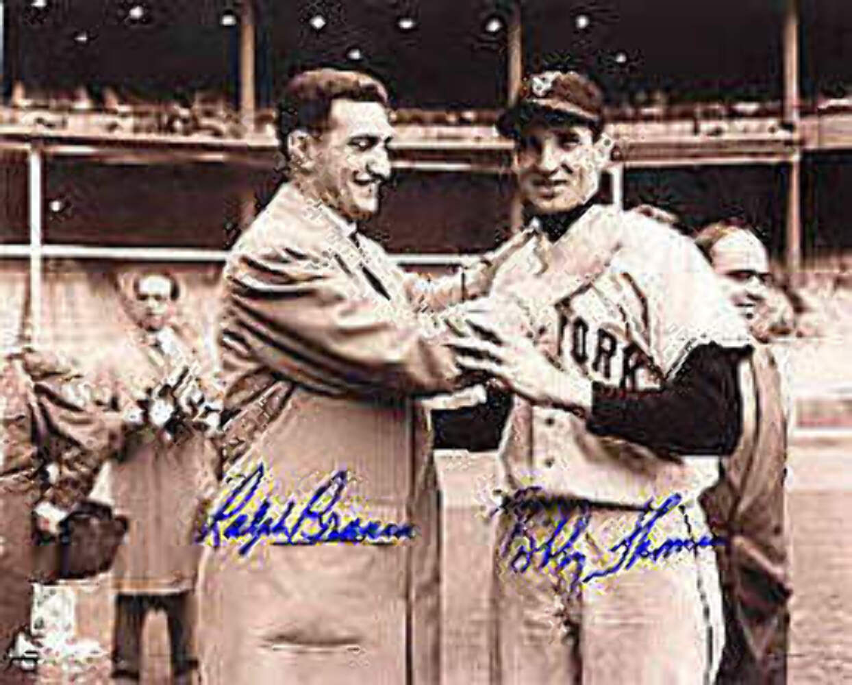 Branca & Thompson Autographed 8X10 Photo