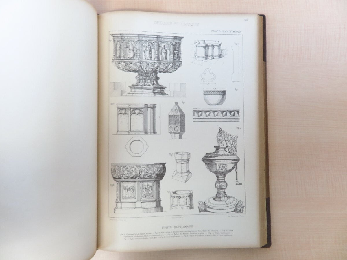 Henry Guedy Dessins Et Croquis D'Architecture Et D'Ornementation (Original 20Th)