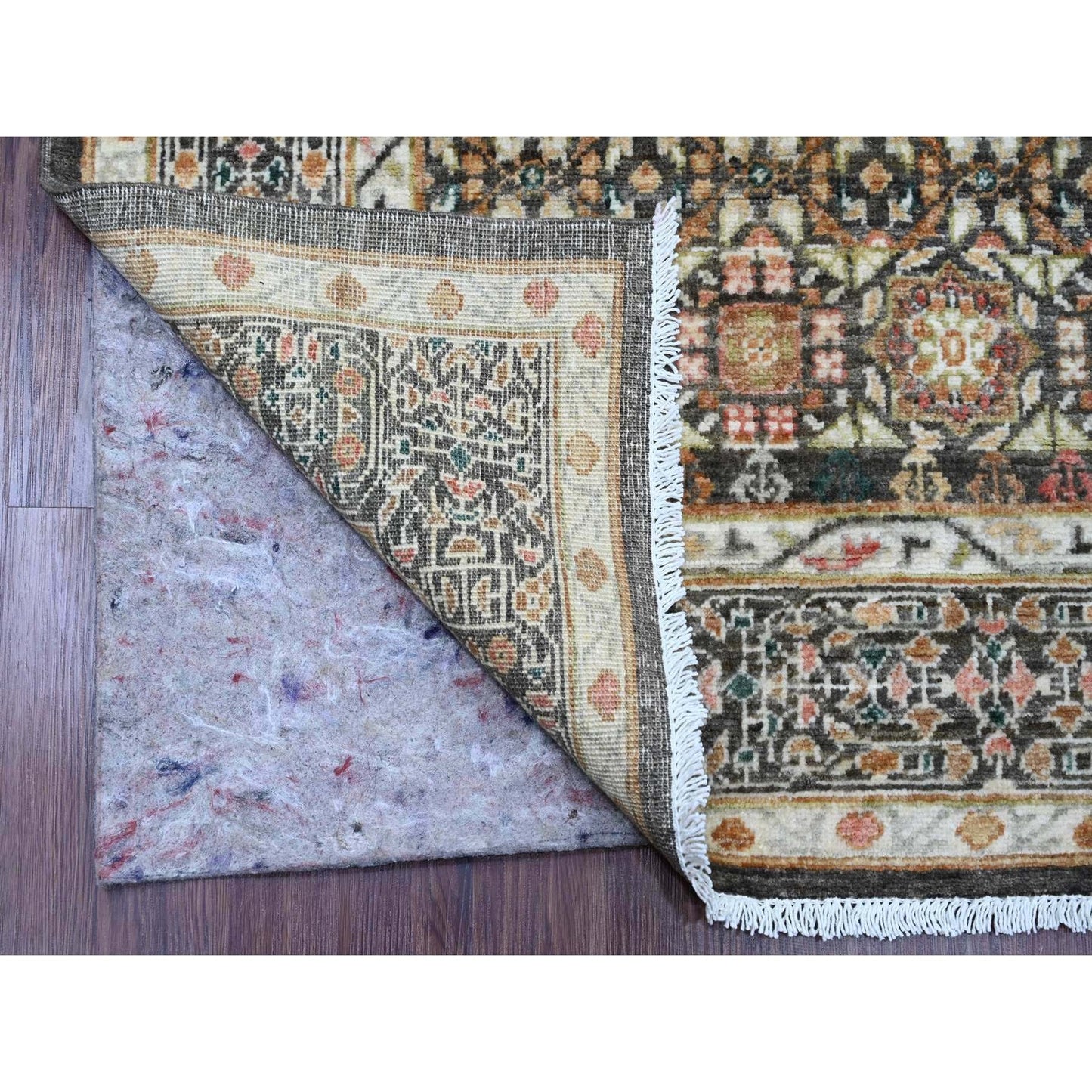 6'1"X9' Brown 14Th Century Mamluk Dynasty Pattern Hand Knotted Wool Rug