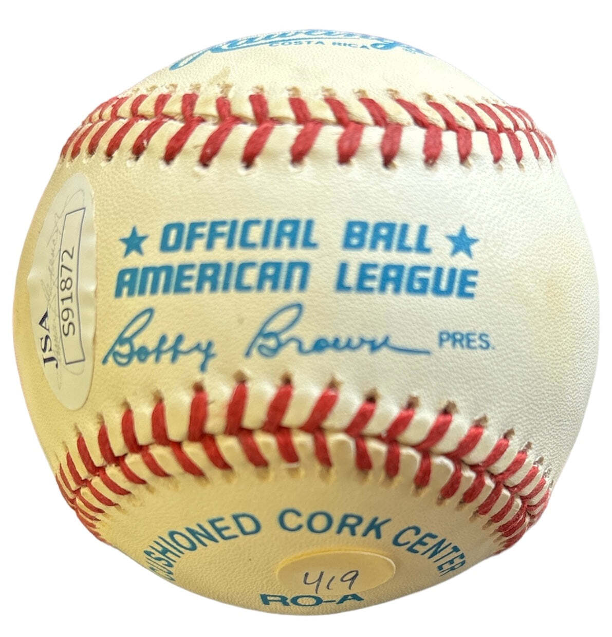 Reggie Jackson Autographed Official American League Baseball (Jsa)
