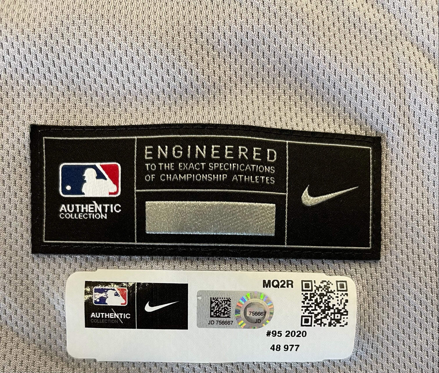 Trevor Rogers 2020 Game Used Miami Marlins Gray Jersey (Mlb)