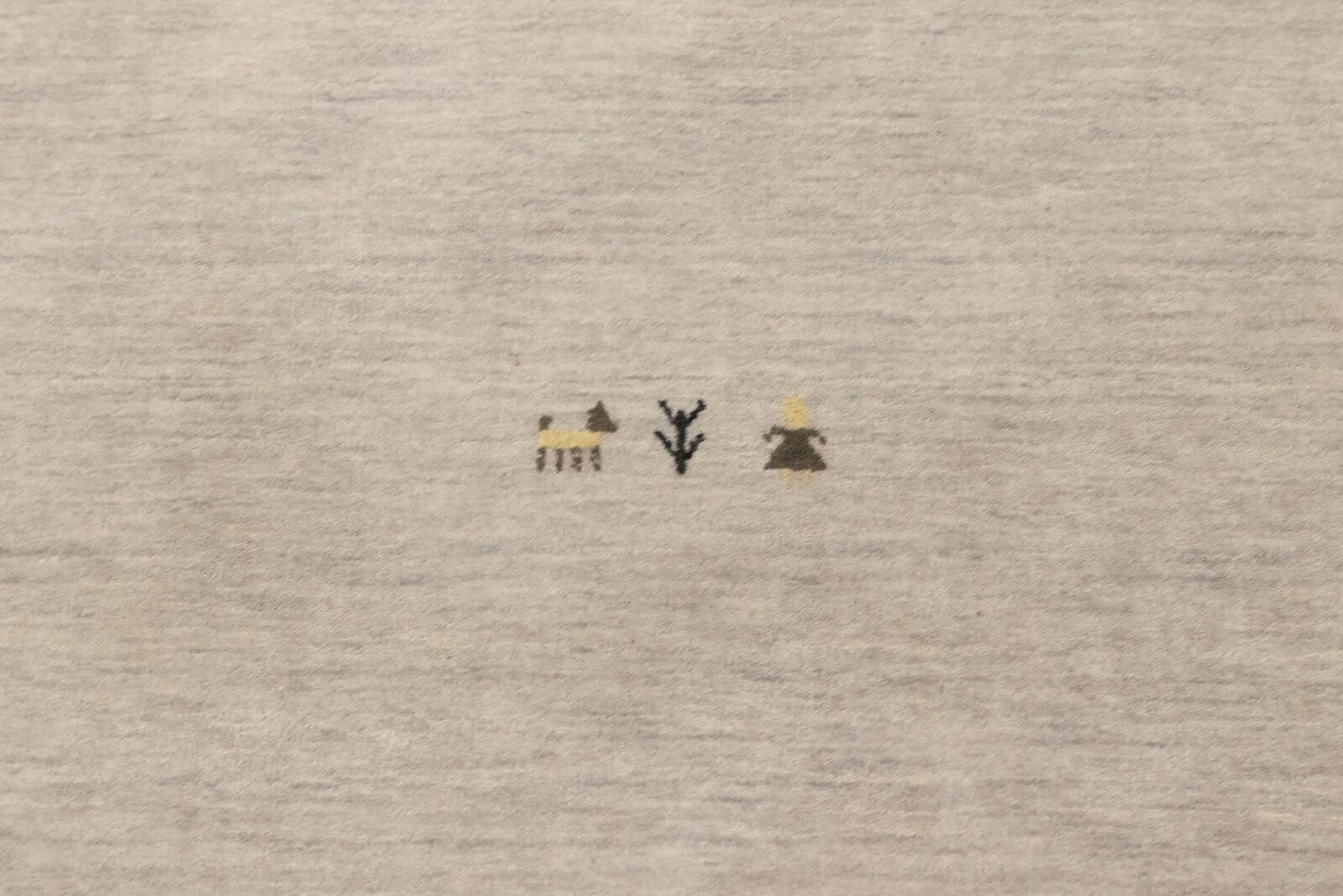 Handmade Pictorial Tribal Gabbeh Square Rug