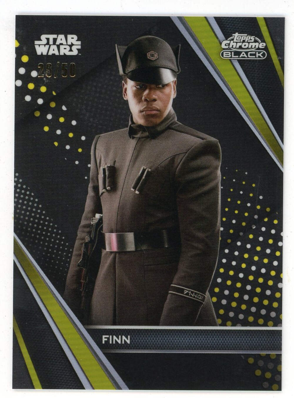 Finn 2023 Topps Chrome Black Star Wars #40 /50