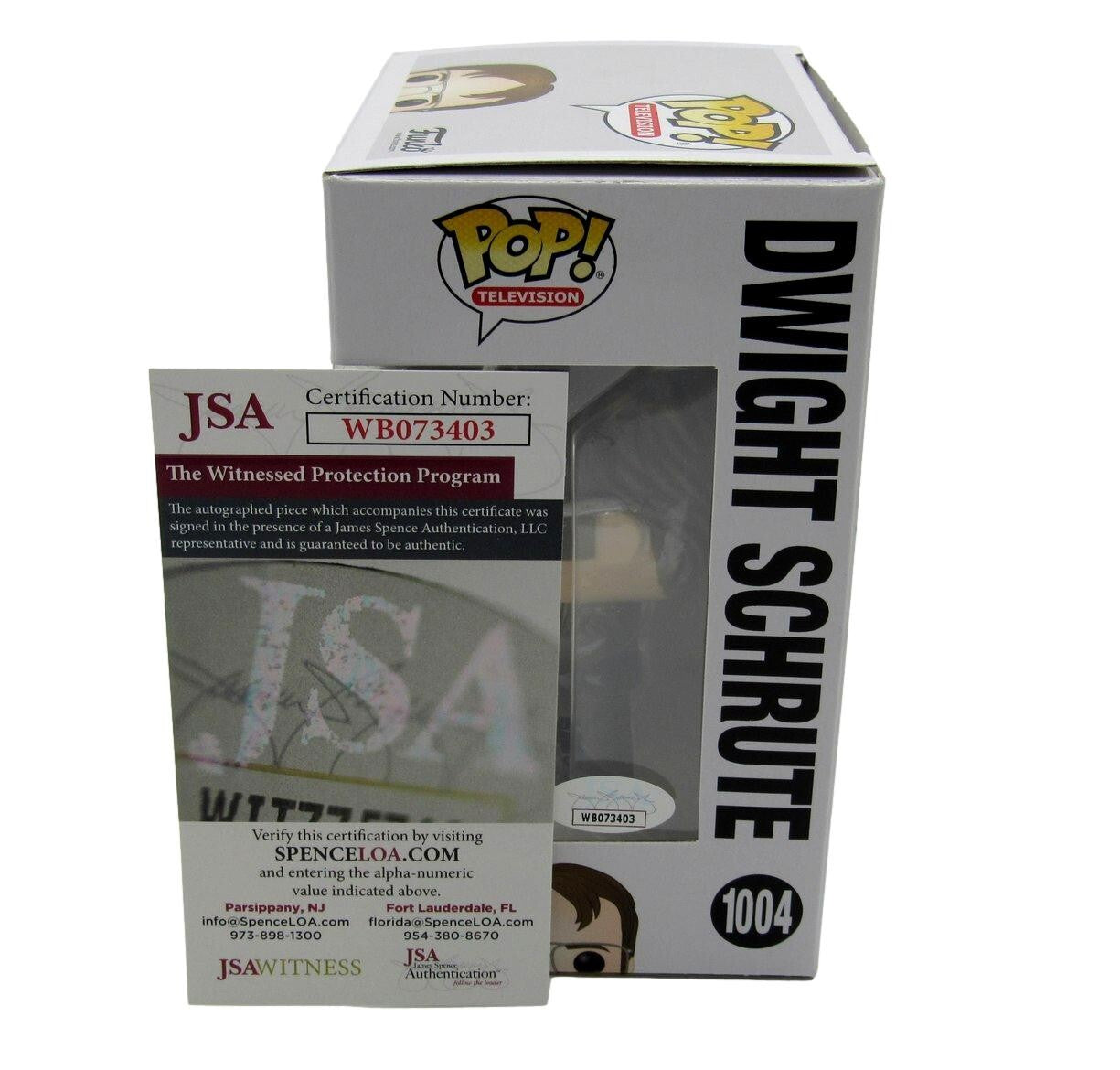 Rainn Wilson Autographed Funko Pop! #1004 Figurine "The Office" Jsa 184719