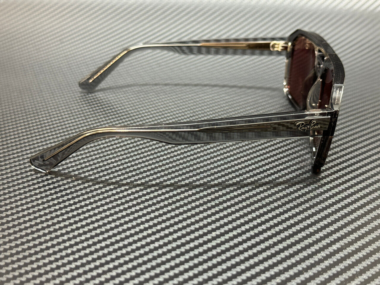 RAY BAN RB4397 6684D0 Transparent Gray Corrigan