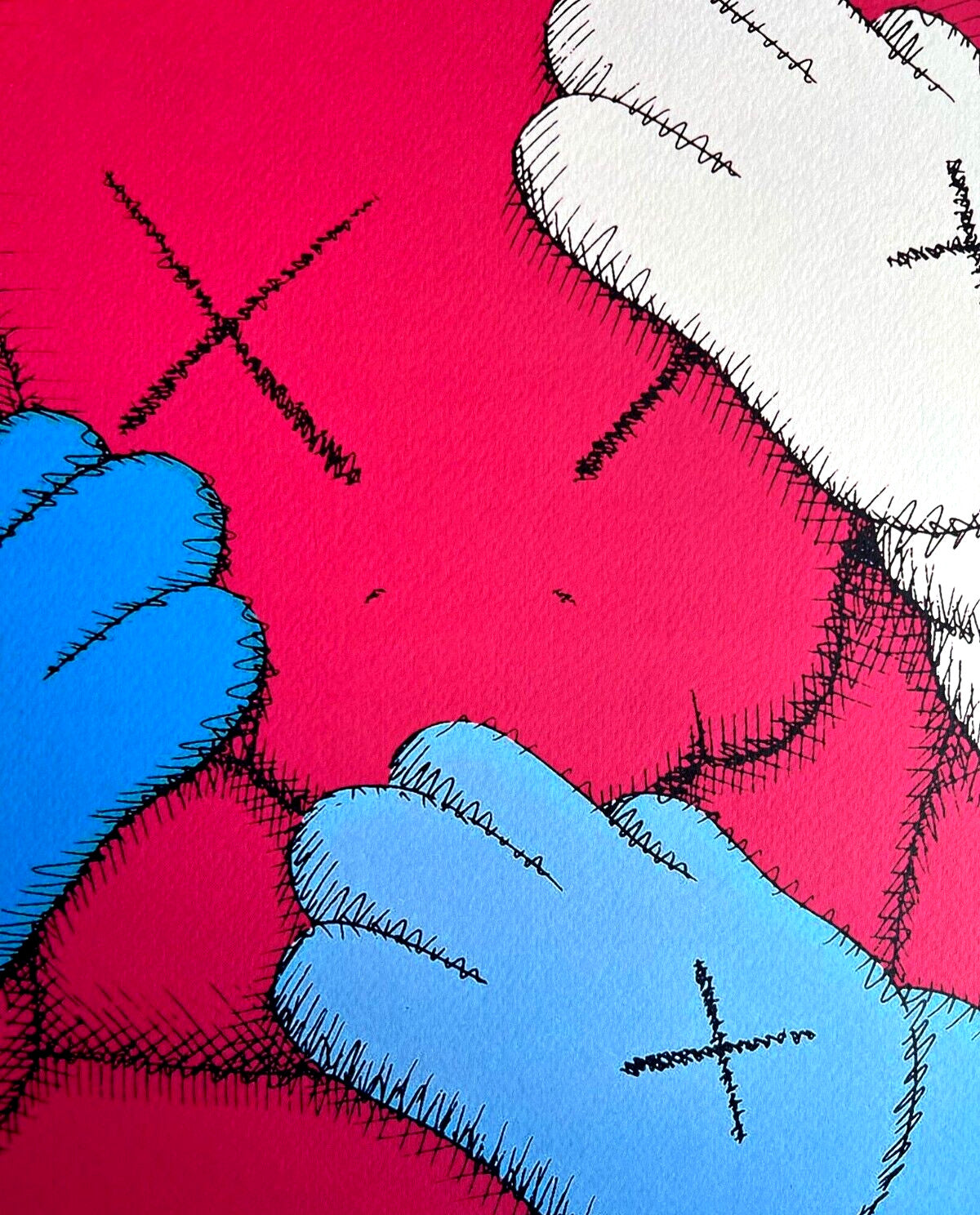 Kaws Lithograph Coa Numbered Limited Certified