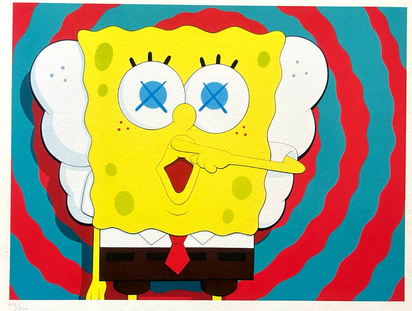 Kaws Lithograph Coa Numbered Limited Certified