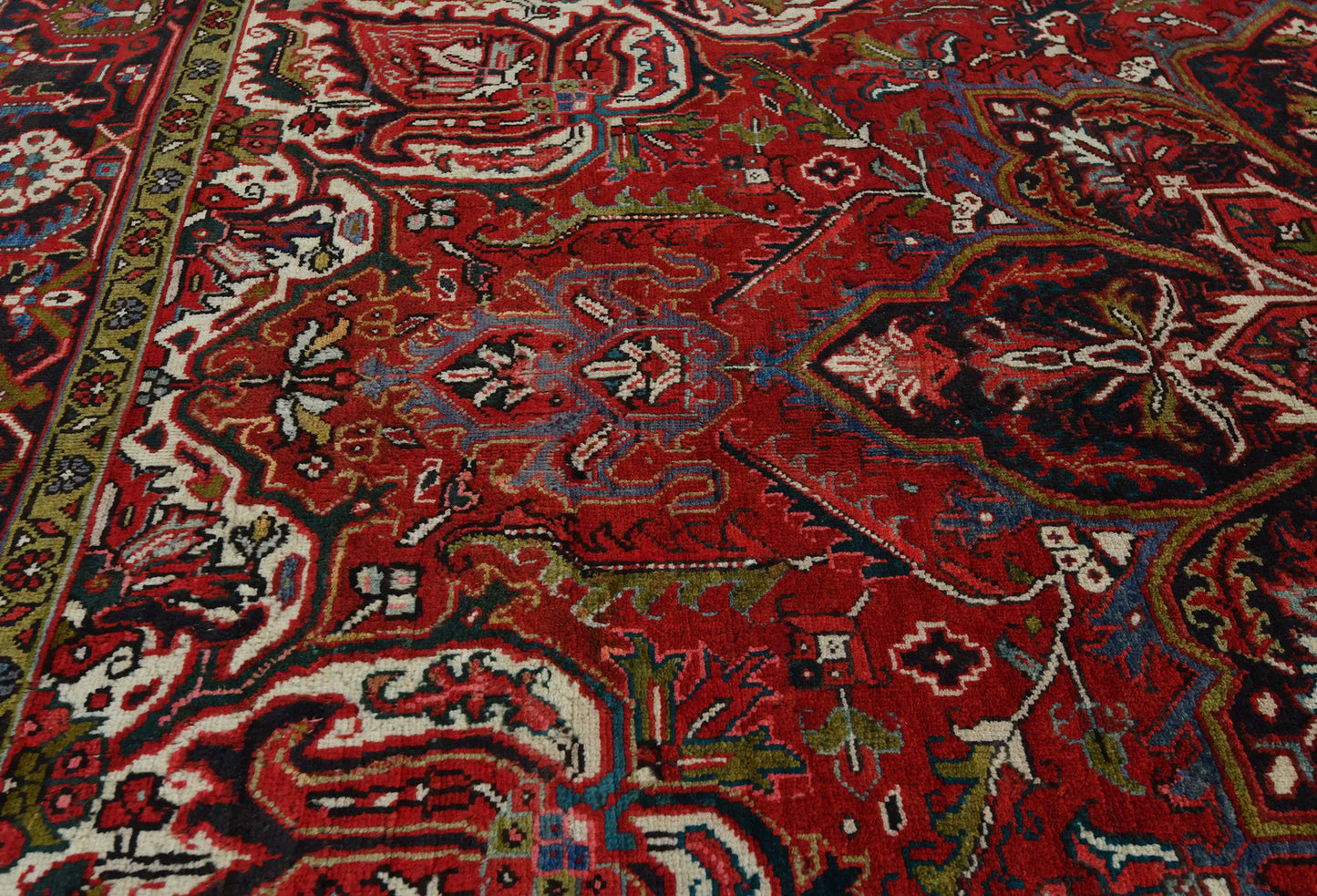 Tribal Handmade Oriental Rug 6'7X9 Ft Red Vintage