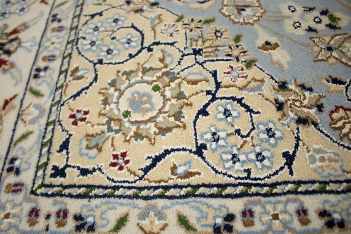 5X7 Ft Handmade Indo-Nain Classic Floral Style