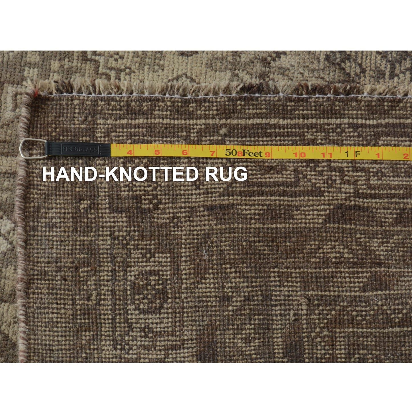 5'8"X8' Natural Colors Old And Worn Down Farsian Sheeraz Hand Knotted Rug