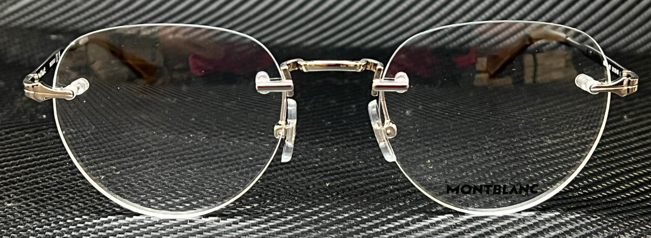 Mont Blanc Mb0268O 002 Silver Men'S 52 Mm Large