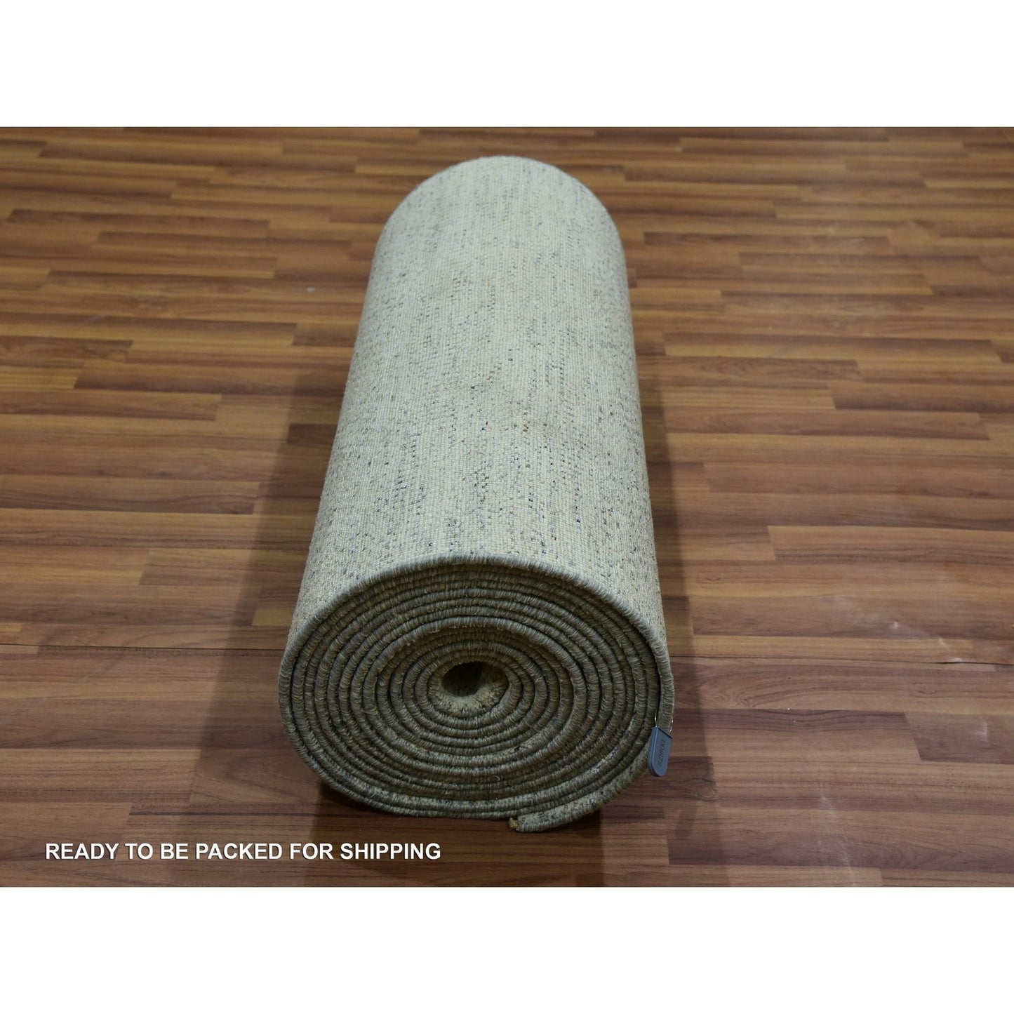 2'6"X29'9" Aesthetic White Wool Modern Grass Hand Knotted Xl Runner Rug