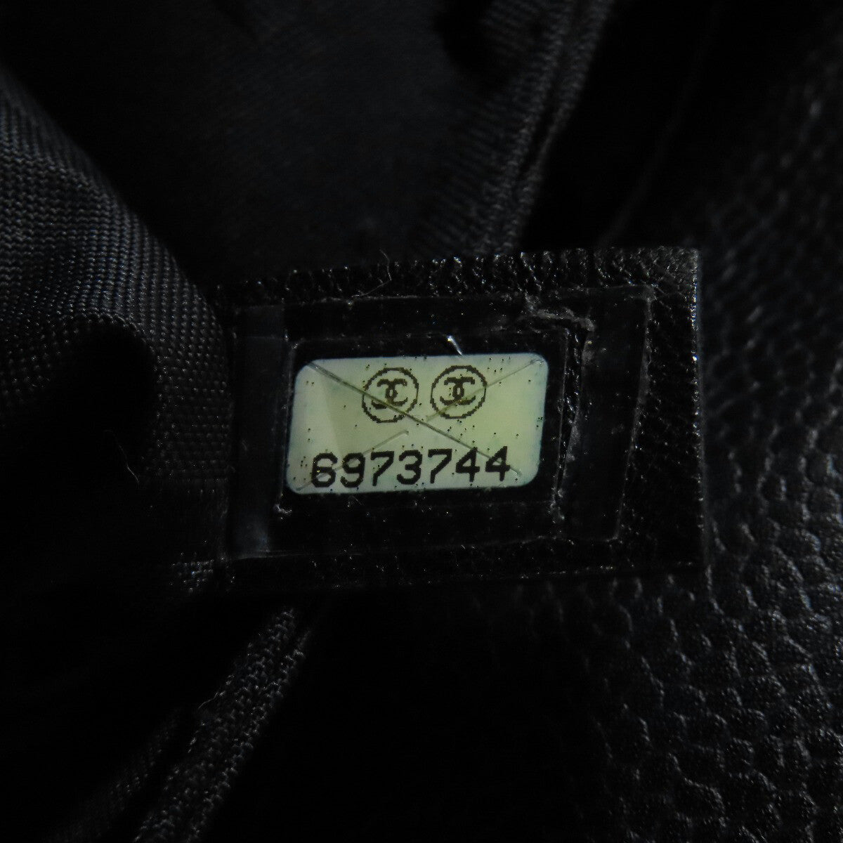 Chanel Tote Bag Coco Mark Wild Stitch Grained