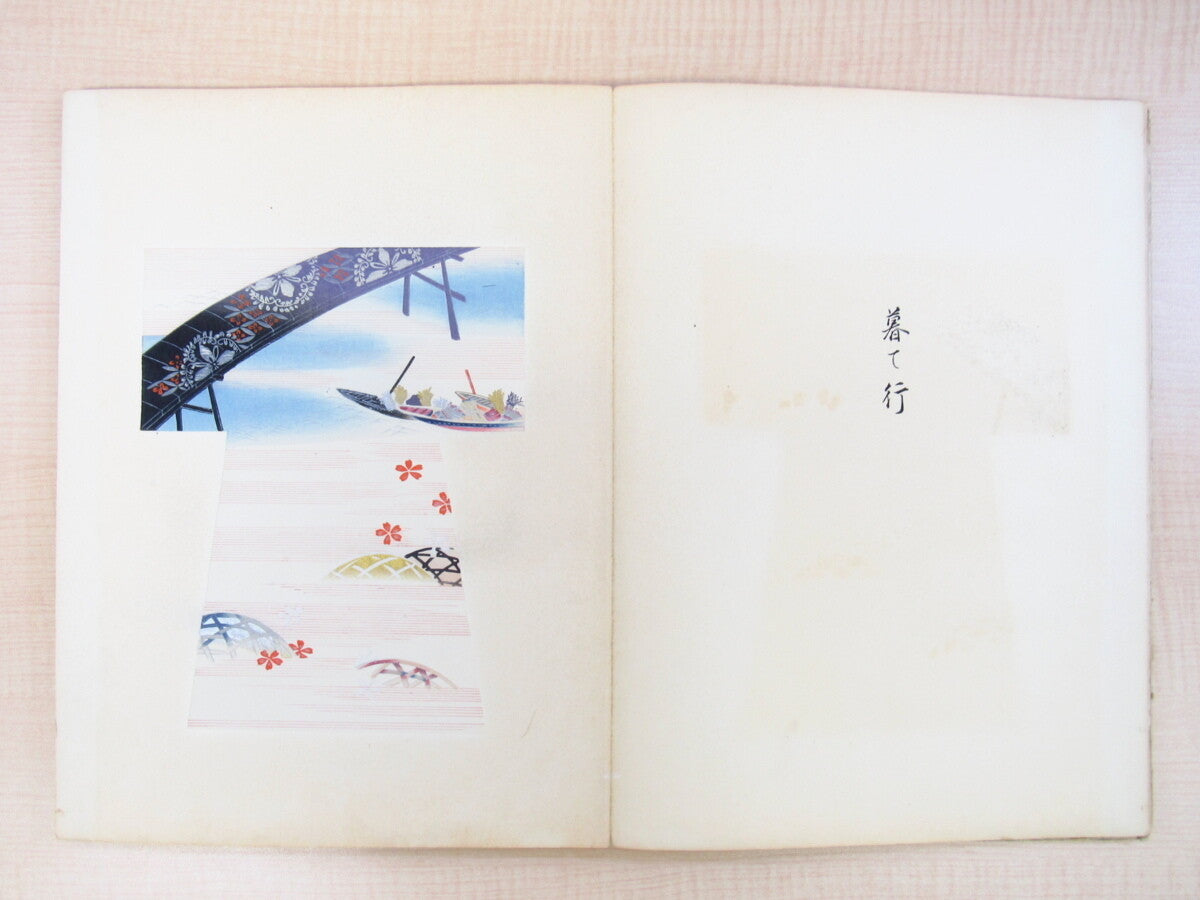 Tameji Ueno Kimono Design Woodblock Prints Book Japan Beautiful Artbook