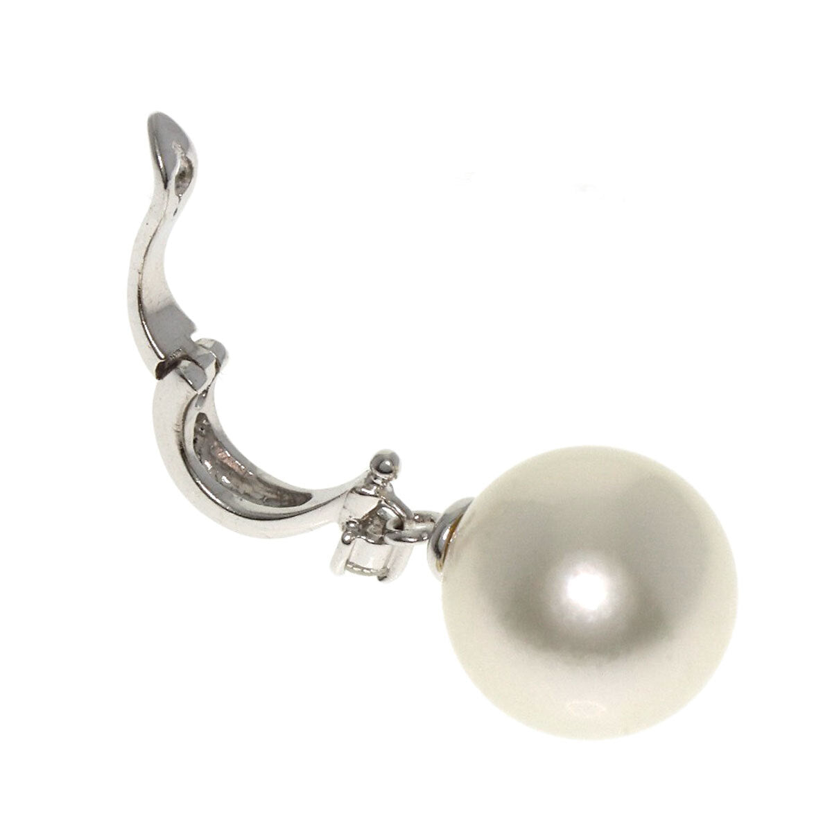 Pearl Pearl Necklace K18 White Gold Pt850 7.4G
