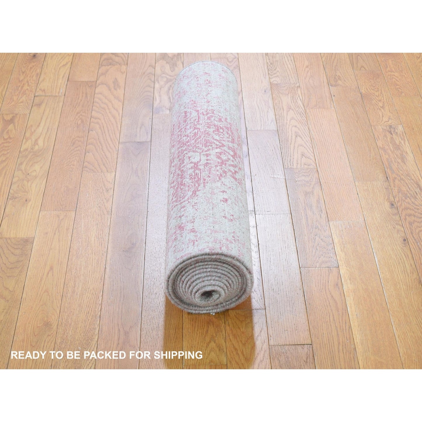 2'8"X11'10" Broken Farsian Design Runner Tone On Tone Wool And Silk Rug